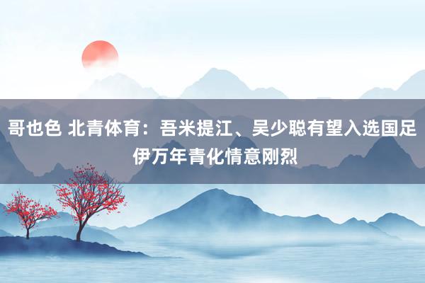 哥也色 北青体育：吾米提江、吴少聪有望入选国足 伊万年青化情意刚烈