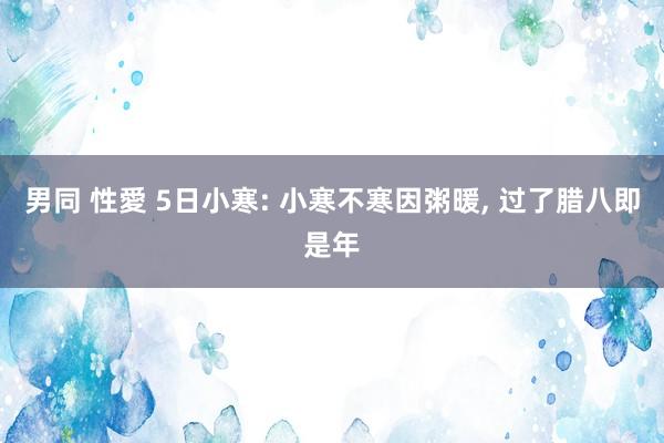 男同 性愛 5日小寒: 小寒不寒因粥暖， 过了腊八即是年