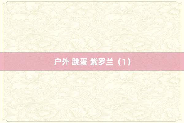 户外 跳蛋 紫罗兰（1）
