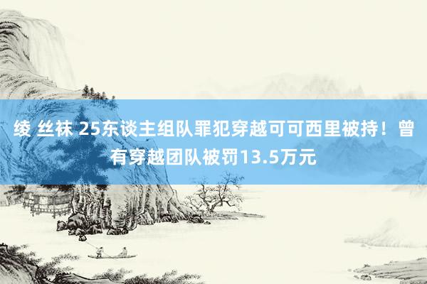 绫 丝袜 25东谈主组队罪犯穿越可可西里被持！曾有穿越团队被罚13.5万元