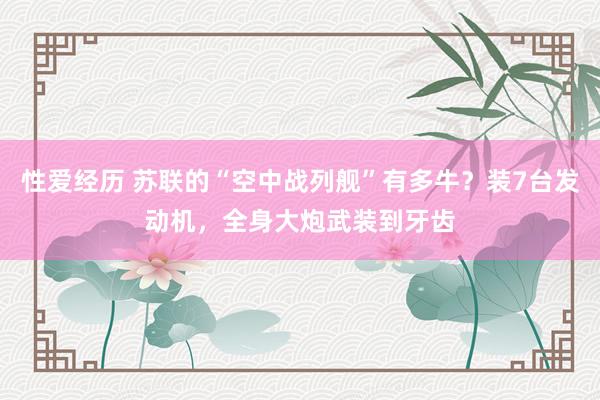 性爱经历 苏联的“空中战列舰”有多牛？装7台发动机，全身大炮武装到牙齿