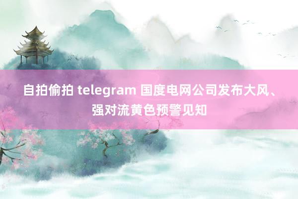 自拍偷拍 telegram 国度电网公司发布大风、强对流黄色预警见知